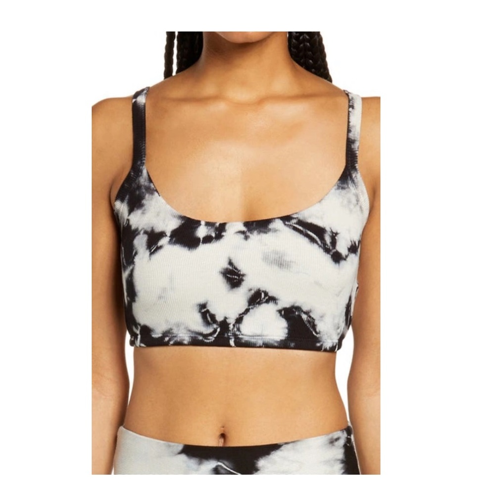 YEAR OF OURS Rib Knit Tie-dye Bralette